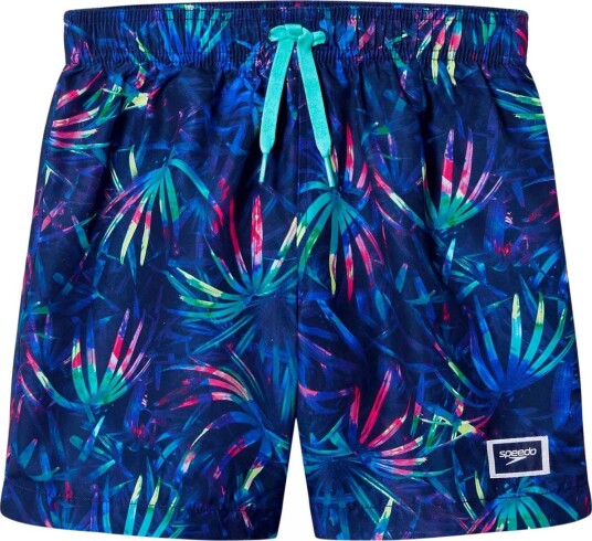 Speedo Print 15" Badeshorts Barn Navy 116