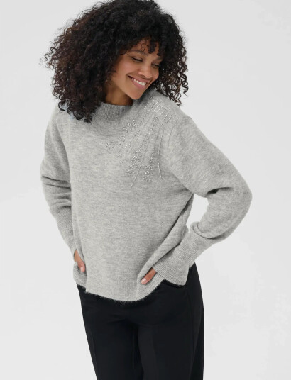 Kaffe Kastary Pullover - Grey - XL Kaffe Kastary Pullover - Grey - XL