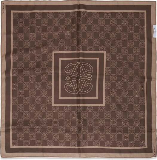 Dante6 Dante6 Monogram  Printed Scarf   Brown   ONE SIZE