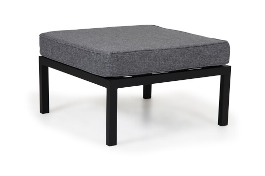 Brafab Weldon fotskammel Svart med grå pute 70 x 70 cm Svart Brafab Weldon fotskammel Svart med grå pute 70 x 70 cm Svart