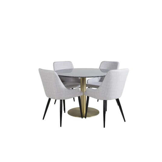 Venture Home Spisegruppe Venture Home Estelle med 4 Plake Stoler Polyester GR20433