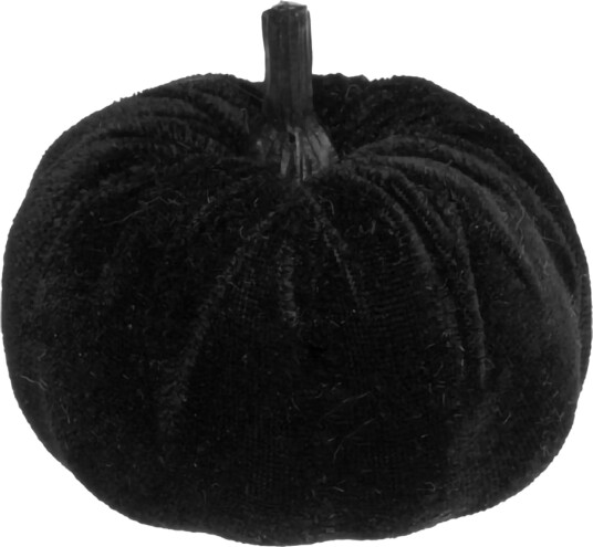 Halloween gresskar i Fløyel Mini Svart