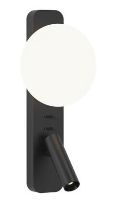 Astro Zeppo Reader Vegglampe Matt Sort