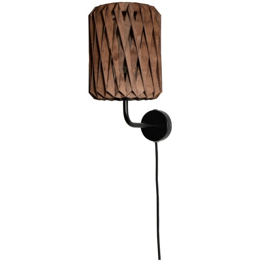Pilke Signature 18 Vegglampe Med Arm Brun Pilke Signature 18 Vegglampe Med Arm Brun