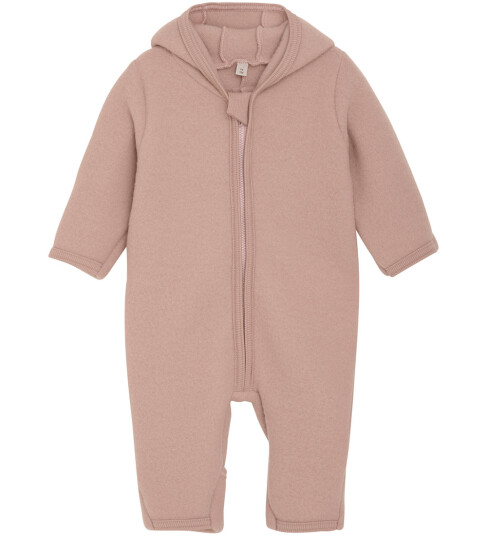 Huttelihut Mahogany Rose Pram Suit Ears Wool Fleece (M) 86