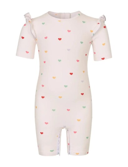 Vanilla Copenhagen Baby Badeheldragt Hearts White 6 9M
