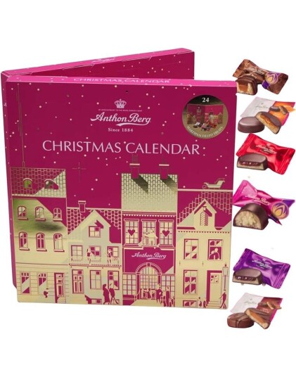 Ert Godis Anthon Berg Adventskalender med Forskjellige Fylte Marsipaner