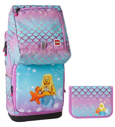 Lego® Tasker LEGO® Skolesekk Sett Optimo Mermaid OneSize Skolesekk Lilla Rosa Lego® Tasker LEGO® Skolesekk Sett Optimo Mermaid OneSize Skolesekk Lilla Rosa