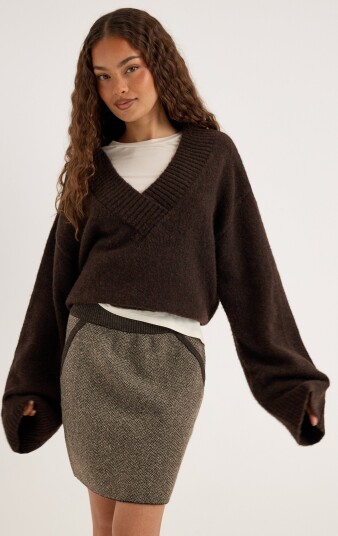 Pcanglica Hw Mini Knit Skirt