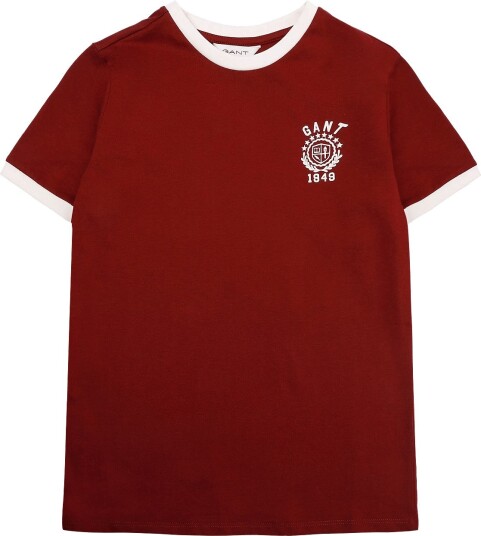 Gant Kids Ringer T Shirt PLUMPED RED 128