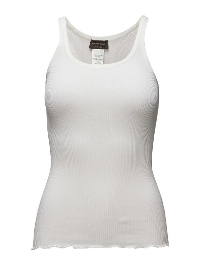 Rosemunde Rwbelle Silk U-Neck Strap Elastic T - White - S Rosemunde Rwbelle Silk U-Neck Strap Elastic T - White - S