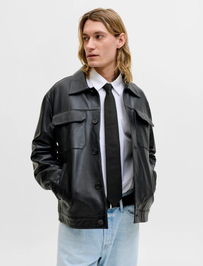 Jack & Jones Jacsolid Structured Tie Sn Black ONE SIZE Jack & Jones Jacsolid Structured Tie Sn Black ONE SIZE