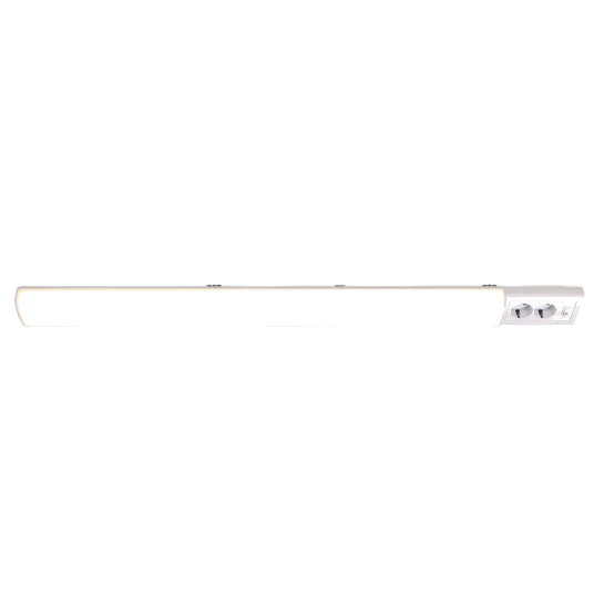 Abel benkarmatur 100 cm 20W med stikkontakt og bryter Hvit Abel benkarmatur 100 cm 20W med stikkontakt og bryter Hvit
