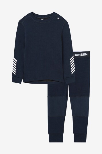 Helly Hansen Superundertøy K Lifa Merino Set Blå Helly Hansen Superundertøy K Lifa Merino Set Blå