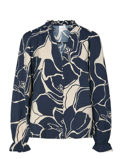YAS Yaskaya Ls Shirt S.   Navy   38