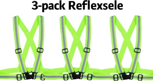 3 pack Reflekssele/Refleksvest Gul