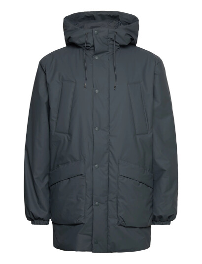 Rains Lohja Long Insulated Cargo Jacket W3T2 Grey S Rains Lohja Long Insulated Cargo Jacket W3T2 Grey S