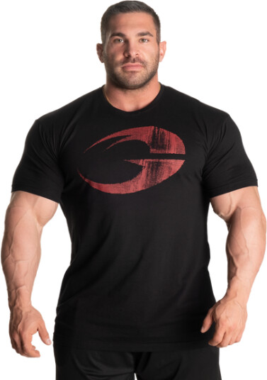 Gasp Cadet Tee, svart/rød t-skjorte