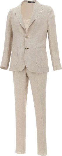 Barba Herre Dress Beige L,