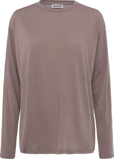 Weekday Loose Long Sleeved T Shirt Purple M