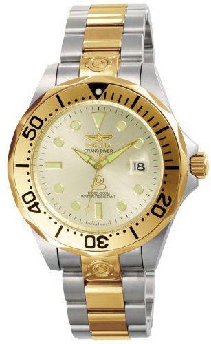 Invicta Herreklokke 3050 Pro Diver Hvit/Gulltonet stål Ø47 mm Invicta Herreklokke 3050 Pro Diver Hvit/Gulltonet stål Ø47 mm