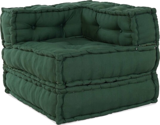 vidaXL Modulsofa-enhet 2 pcs Grønn 140 x 70 x 56 cm Stoff vidaXL Modulsofa-enhet 2 pcs Grønn 140 x 70 x 56 cm Stoff