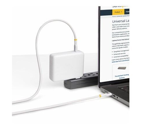 StarTech.com 4m USB C Charging Cable USB-IF Certified USB-C Cable 240W - USB-C cable - 24 pin USB-C to 24 pin USB-C - 4 m StarTech.com 4m USB C Charging Cable USB-IF Certified USB-C Cable 240W - USB-C cable - 24 pin USB-C to 24 pin USB-C - 4 m