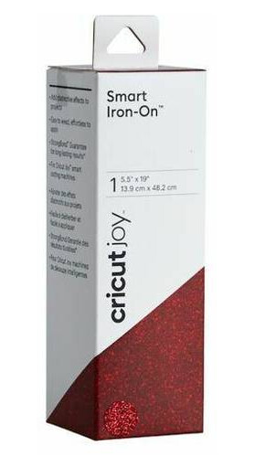 Cricut Joy Iron-on glitter rød 14x48 cm Cricut Joy Iron-on glitter rød 14x48 cm