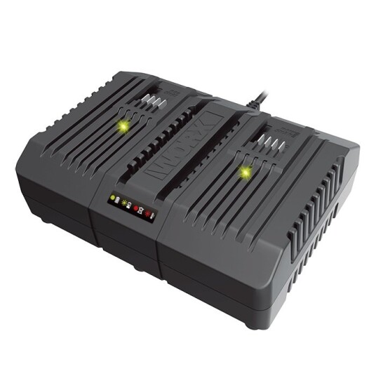 Worx Dobbeltlader til 20V Batterier 4A Worx Dobbeltlader til 20V Batterier 4A