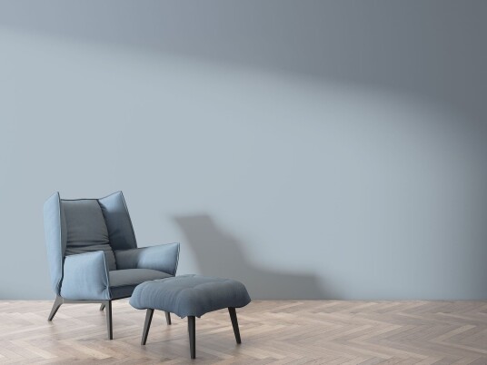 Tapet Rolig Blå Minimalistisk