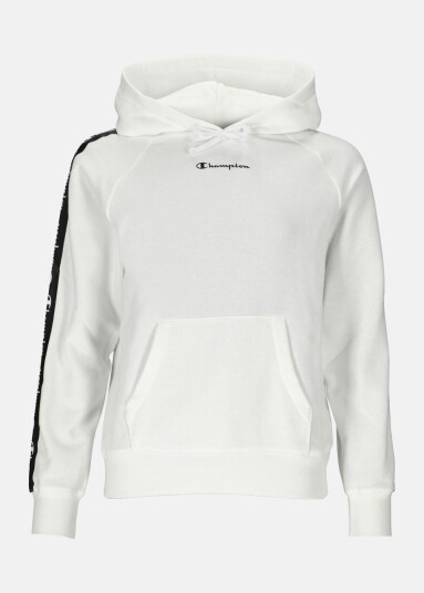 Champion Legacy Hooded Sweatshirt Stripe White S Hoodies