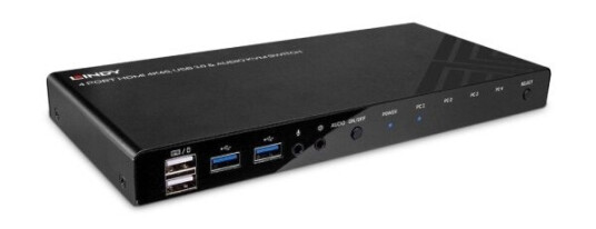 Lindy 39313, 4096 X 2160 Piksler, 4K Ultra Hd, Sort