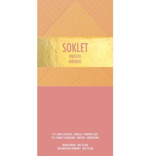 Kaffebox Soklet 70% Dark with Hibiscus and Pumpkin Seeds