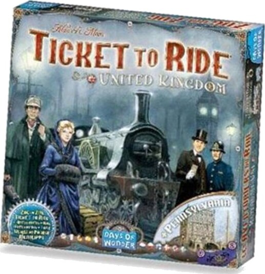 Ticket To Ride United Kingdom + Pennsylvania Map Collection 5 Brettspill
