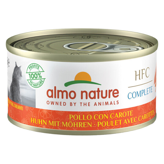 Almo Nature Hfc Complete 6 X 70 G Høns Med Gulrot