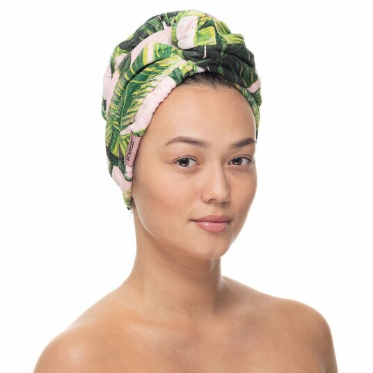 Shelas Turban Towel Green Plant Shelas Turban Towel Green Plant