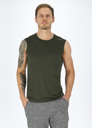 X-Trail Training Singlet Ii Olive Melange 3xl Treningssinglet