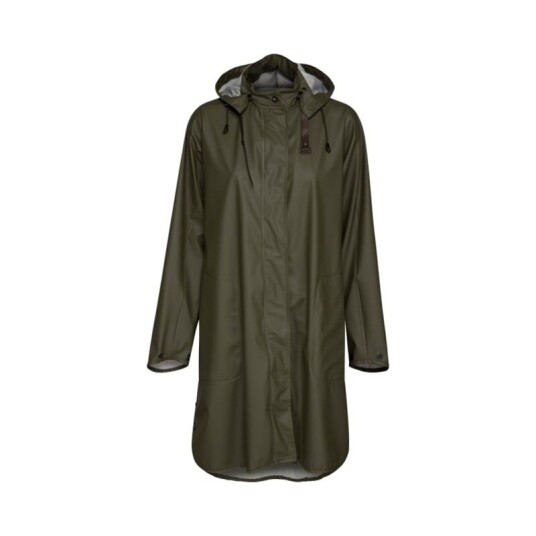 Ilse Jacobsen Women's Raincoat Detachable Hood 42 , Army