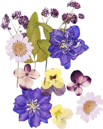 GLITTERNISTI Face Flowers Purple and Greens GLITTERNISTI Face Flowers Purple and Greens