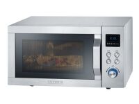 Severin MW 7751 - Mikrobølgeovn med grill - 20 liter - 800 W - rustfritt stål Severin MW 7751 - Mikrobølgeovn med grill - 20 liter - 800 W - rustfritt stål