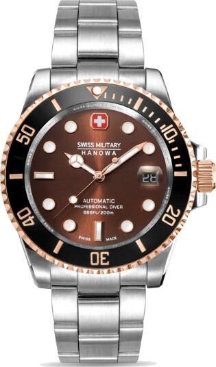 Swiss Military Hanowa Herreklokke SMWGL0006360 Hanowa Brun/Stål Ø44