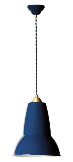 Anglepoise Original 1227 Messing Midi Taklampe Blekkblå