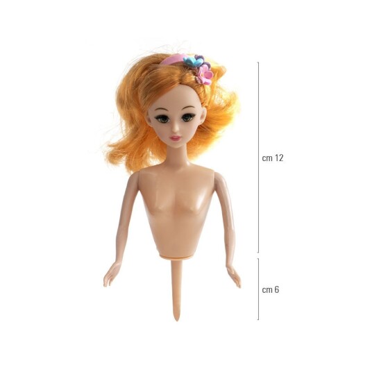 Decora Kaketopp Dukke Blondt Hår 