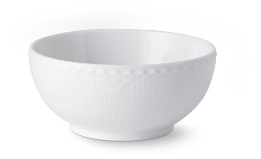 Royal Copenhagen White Fluted Half Lace skål 15 cm Royal Copenhagen White Fluted Half Lace skål 15 cm