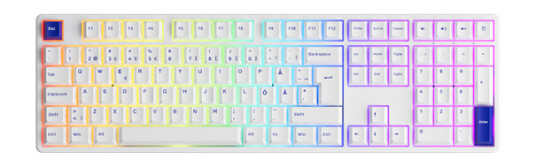 Akko 5108B Blue/White CS Jelly Pink - ND - Gamingtastatur - Nordisk - Hvit Akko 5108B Blue/White CS Jelly Pink - ND - Gamingtastatur - Nordisk - Hvit