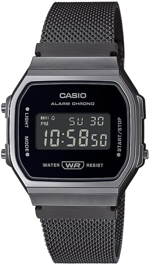 Casio Dameklokke A168WEMB 1BEF Vintage LCD/Stål