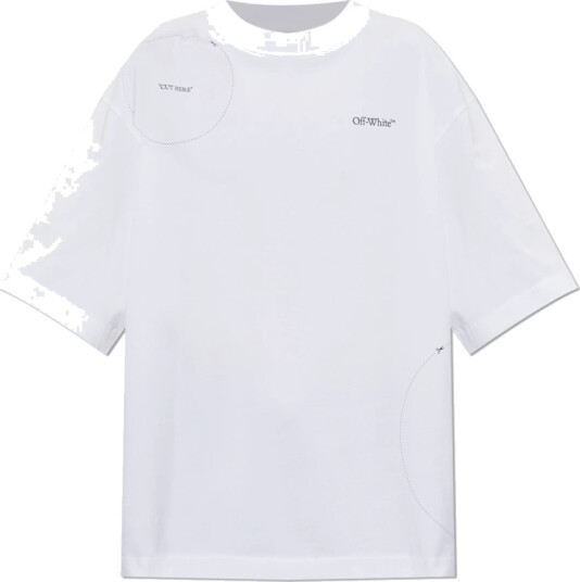 Off White Dame Topper Hvit XL,