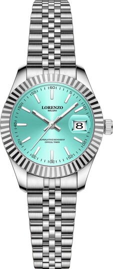 Lorenzo Loretta Argento Verde Acqua
