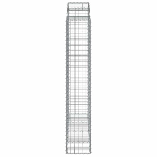  Gabionkurver buede 20 stk 200x50x220/240 cm galvanisert jern