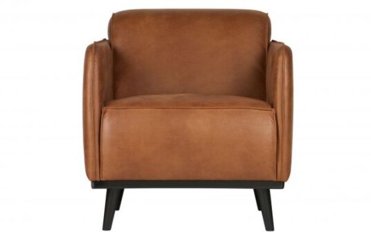 BePureHome Statement Lenestol m/resirkulert skinn - Cognac   Unoliving